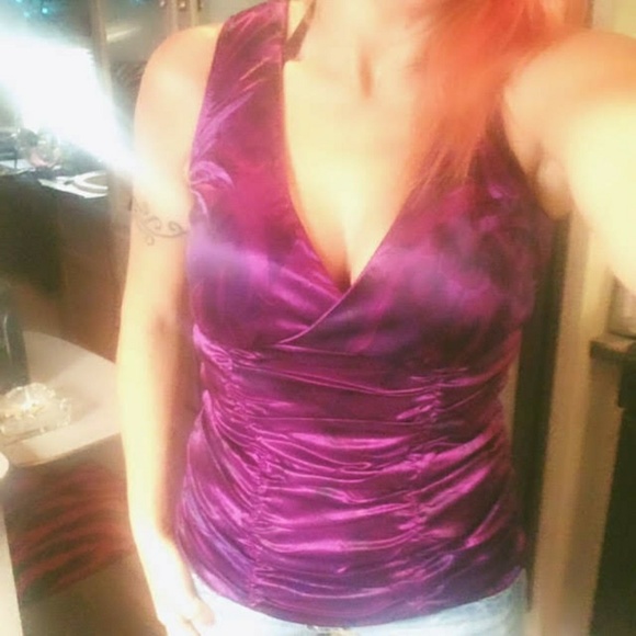 Silky purple tank top - Picture 7 of 8